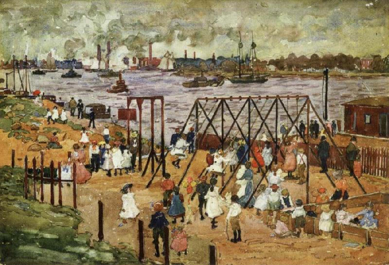 Maurice Prendergast The East River